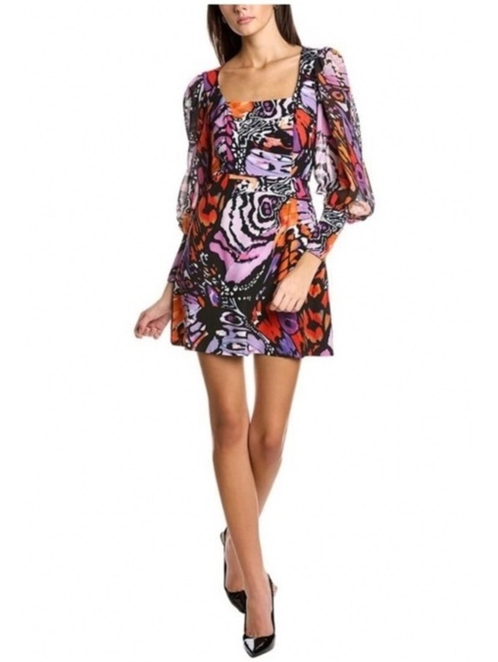 HUTCH Free People Elaine long sleeve mini dress